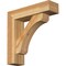 Ekena Millwork Legacy Block Rough Sawn Bracket w/ Offset Brace, Western Red Cedar, 6"W x 22"D x 22"H BKT0604X22X22LEC05RWR - alternate 1